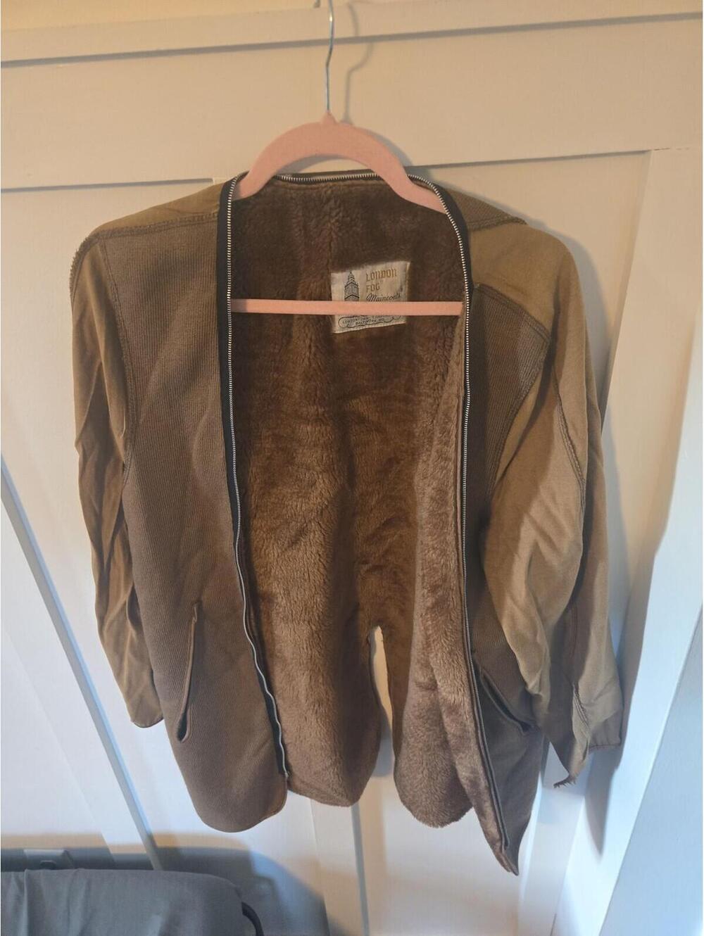 Vintage London Fog Maincoats Faux Fur Lined Jacket